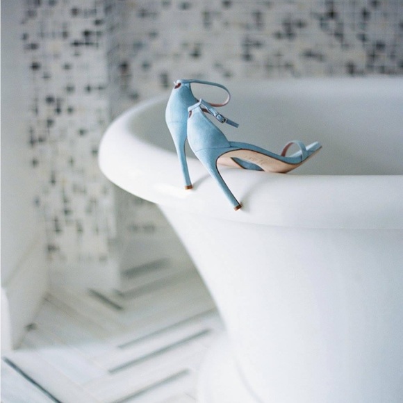 Stuart Weitzman Nudistsong in Azure (light blue) suede. Worn once! Size 7 - Picture 8 of 10